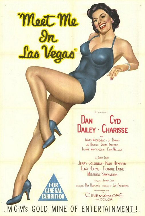 the movie poster: Meet Me in Las Vegas (1956)