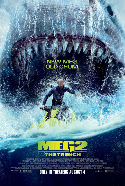 1000 piece jigsaw puzzle for the movie poster: Meg 2: The Trench (2023)