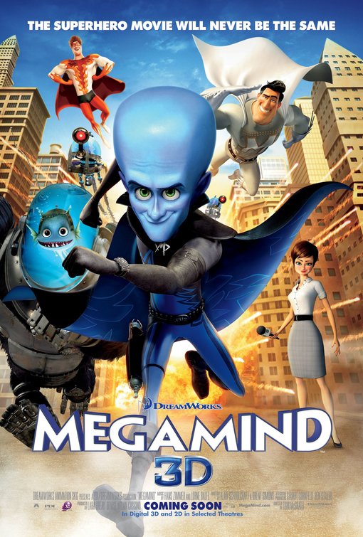 1000 piece jigsaw puzzle for the movie poster: Megamind (2010) ver10
