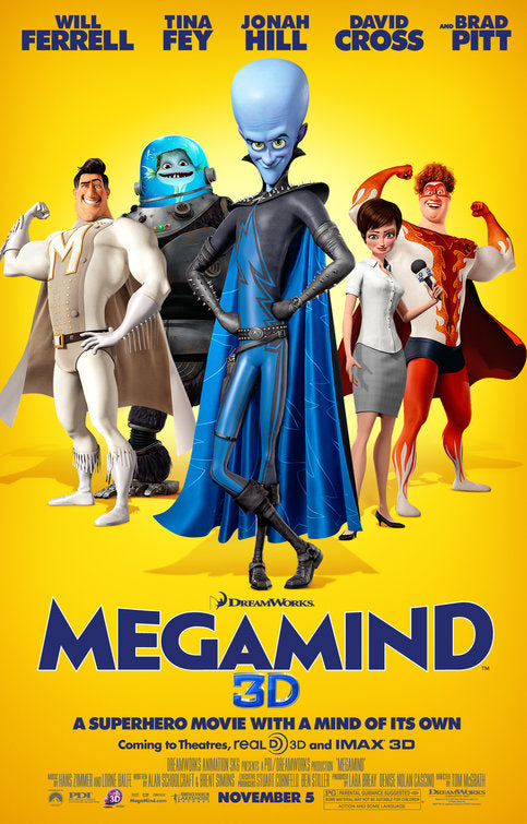 1000 piece jigsaw puzzle for the movie poster: Megamind (2010) ver13