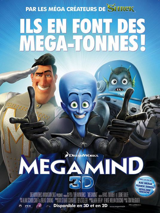 1000 piece jigsaw puzzle for the movie poster: Megamind (2010) ver14
