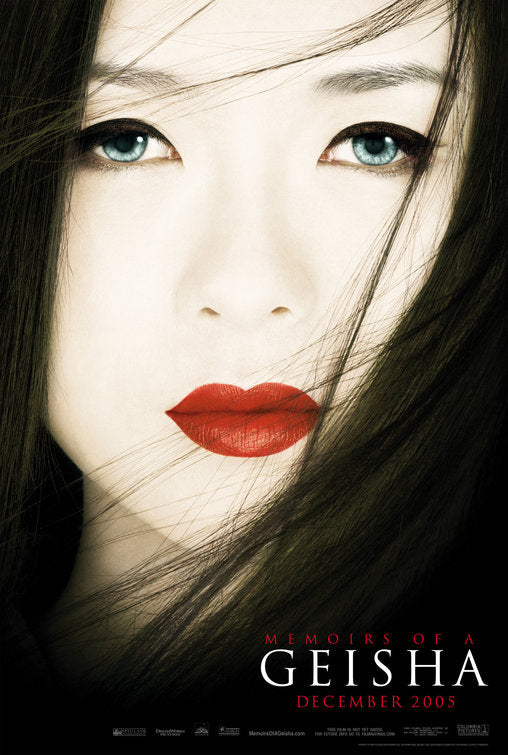 the movie poster: Memoirs of a Geisha (2005)