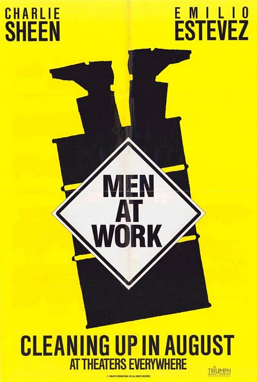 the movie poster: Men at Work (1990) ver1