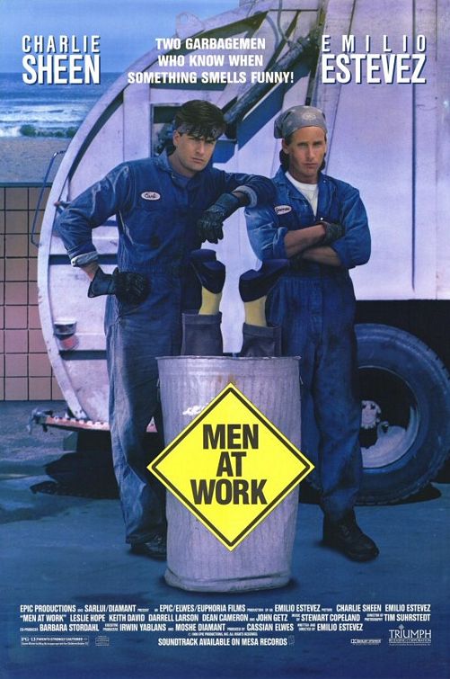 the movie poster: Men at Work (1990) ver2
