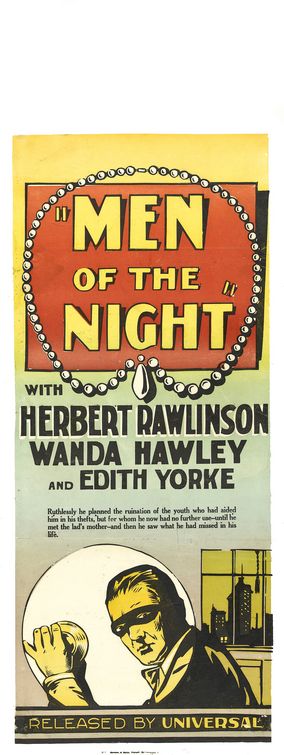 the movie poster: Men of the Night (1926)