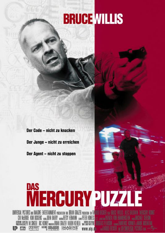 the movie poster: Mercury Rising (1998) ver3