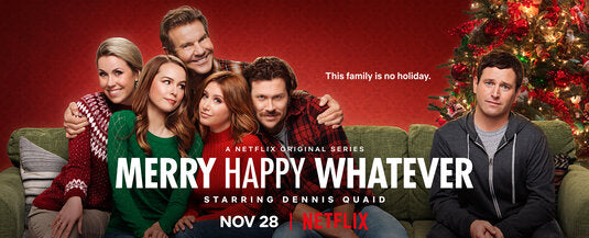 1000 piece jigsaw puzzle for tv poster: Merry Happy Whatever