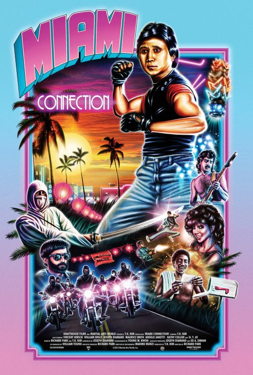 1000 piece jigsaw puzzle for the movie poster: Miami Connection (1987)