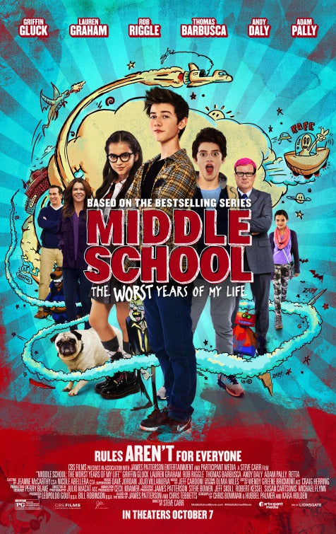 1000 piece jigsaw puzzle for the movie poster: Middle School: The Worst Years of My Life (2016) ver4