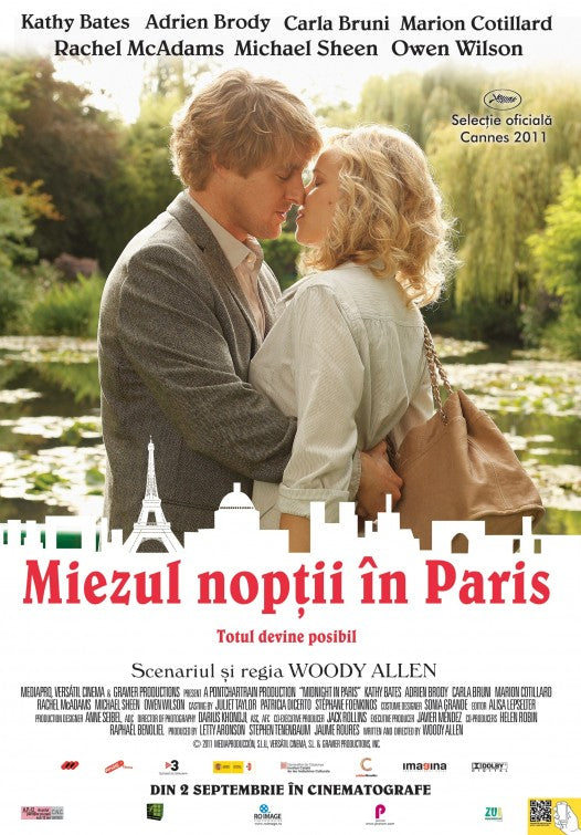 1000 piece jigsaw puzzle for the movie poster: Midnight in Paris (2011) ver2