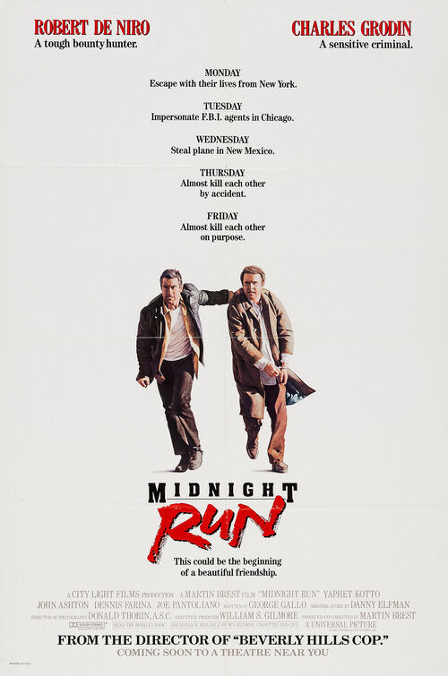 1000 piece jigsaw puzzle for the movie poster: Midnight Run (1988) ver3