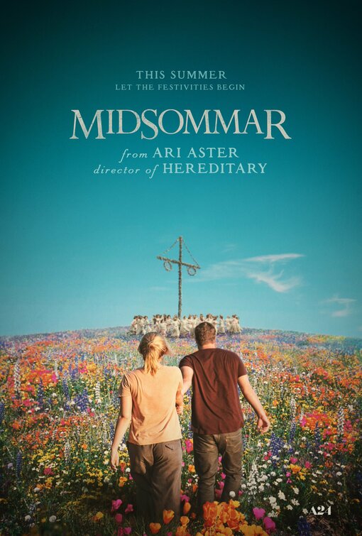 1000 piece jigsaw puzzle for the movie poster: Midsommar (2019)