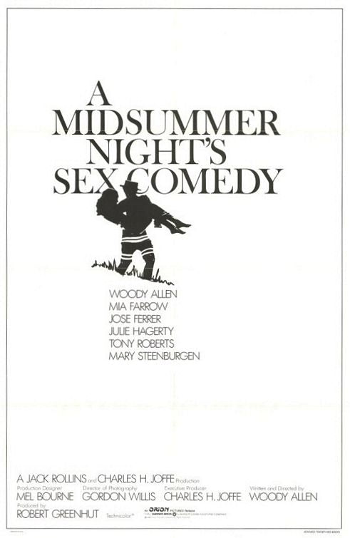 the movie poster: A Midsummer Night's Sex Comedy (1982)
