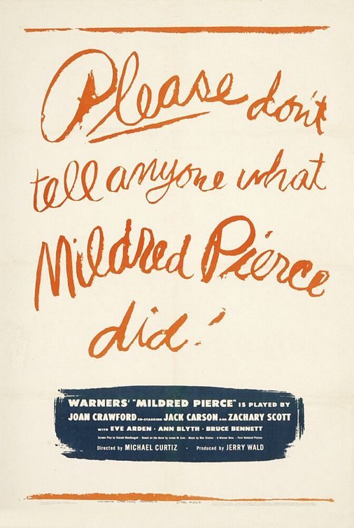 the movie poster: Mildred Pierce (1945)