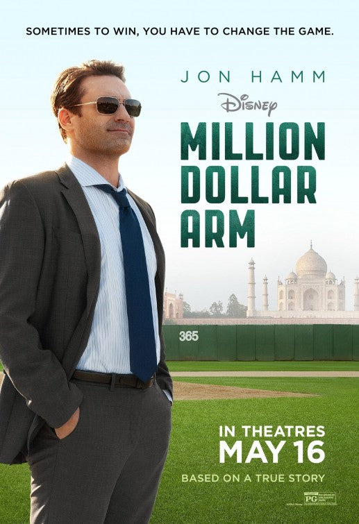 1000 piece jigsaw puzzle for the movie poster: Million Dollar Arm (2014) ver2