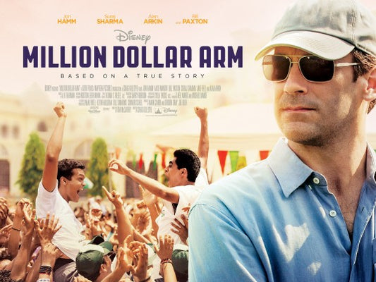 1000 piece jigsaw puzzle for the movie poster: Million Dollar Arm (2014) ver4