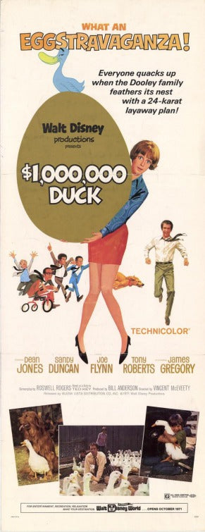 1000 piece jigsaw puzzle for the movie poster: The Million Dollar Duck (1971) ver2
