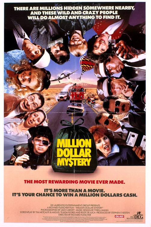 1000 piece jigsaw puzzle for the movie poster: Million Dollar Mystery (1987) ver2