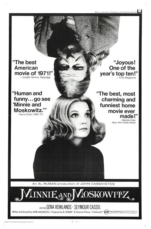 the movie poster: Minnie and Moskowitz (1971)