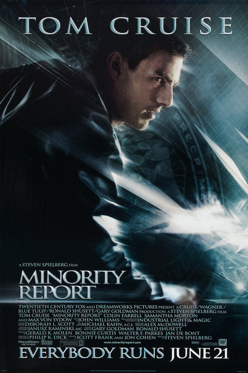 the movie poster: Minority Report (2002) ver2