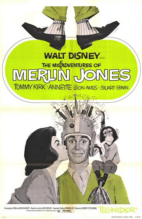 the movie poster: The Misadventures of Merlin Jones (1964)