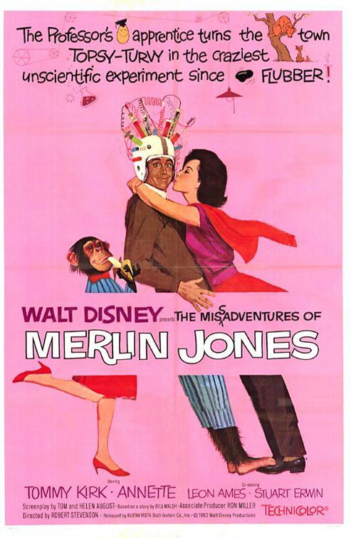 the movie poster: The Misadventures of Merlin Jones (1964) ver2