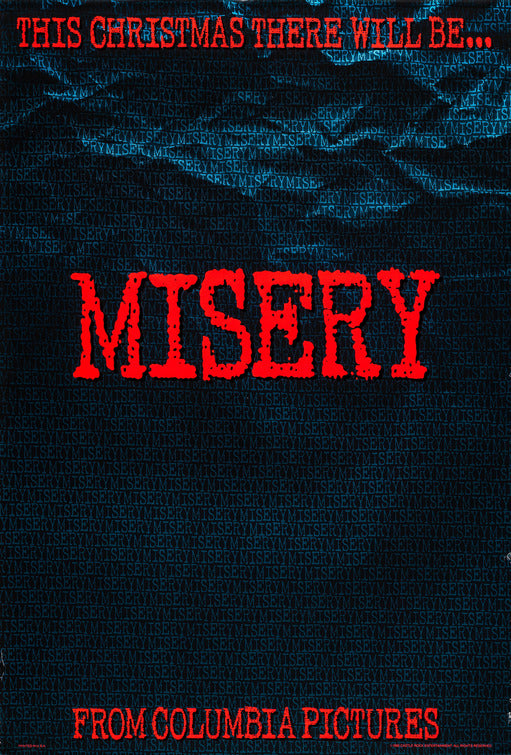 1000 piece jigsaw puzzle for the movie poster: Misery (1990) ver1