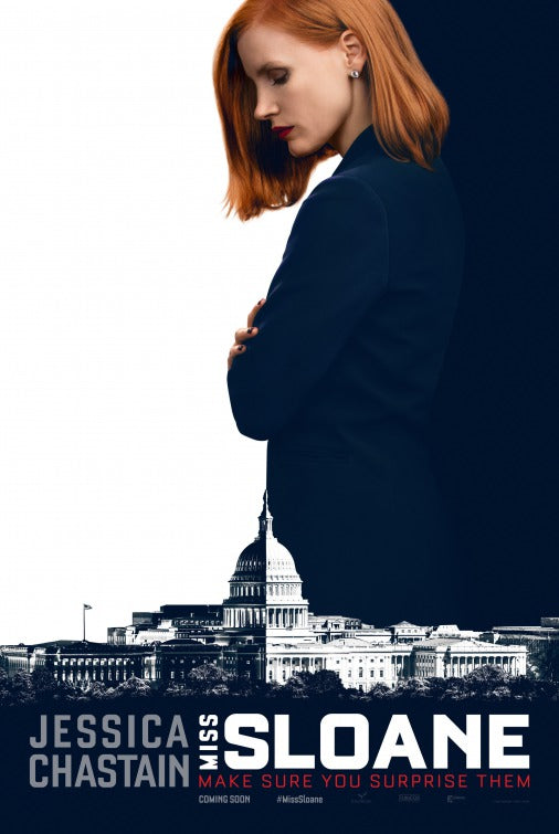 1000 piece jigsaw puzzle for the movie poster: Miss Sloane (2016)