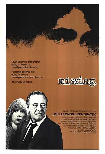 the movie poster: Missing (1982)