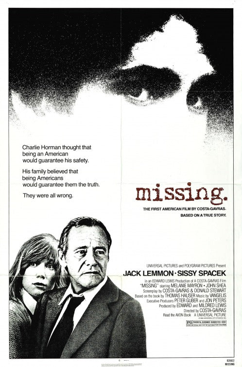 the movie poster: Missing (1982) ver2