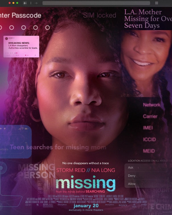 1000 piece jigsaw puzzle for the movie poster: Missing (2023) ver3