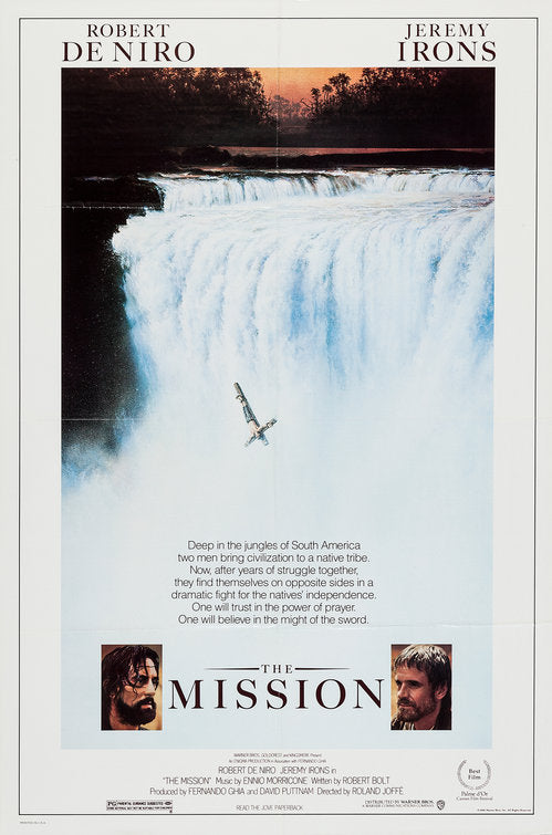 the movie poster: The Mission (1986)