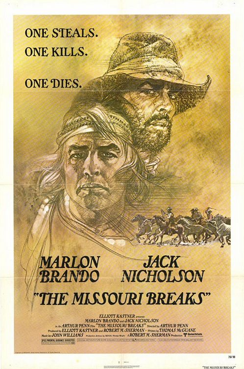 the movie poster: The Missouri Breaks (1976)