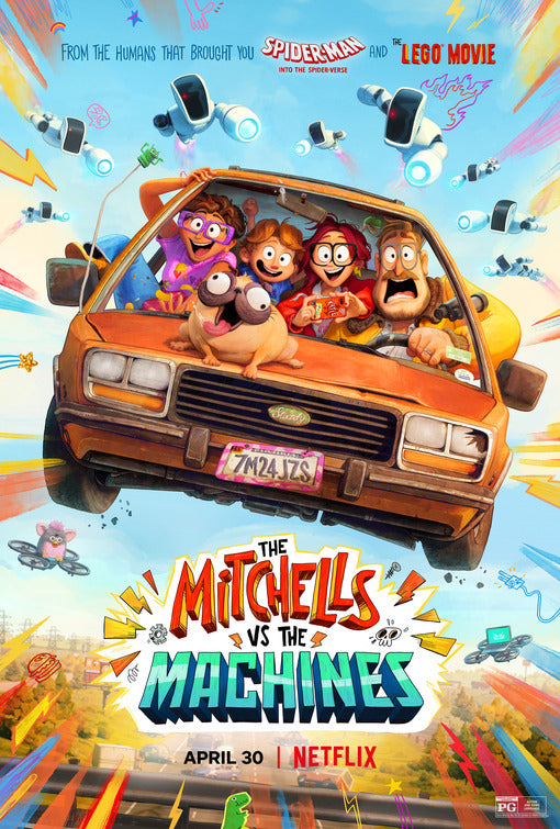 1000 piece jigsaw puzzle for the movie poster: The Mitchells vs. the Machines (2021)