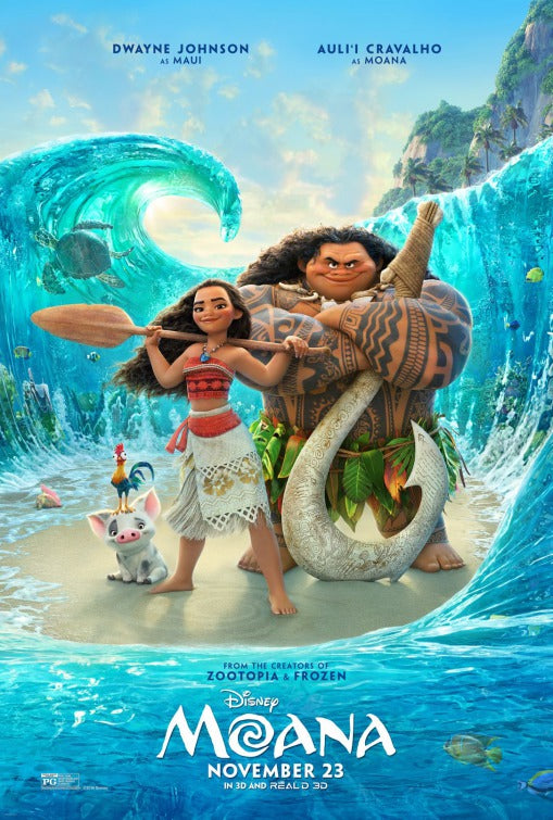 1000 piece jigsaw puzzle for the movie poster: Moana (2016) ver4