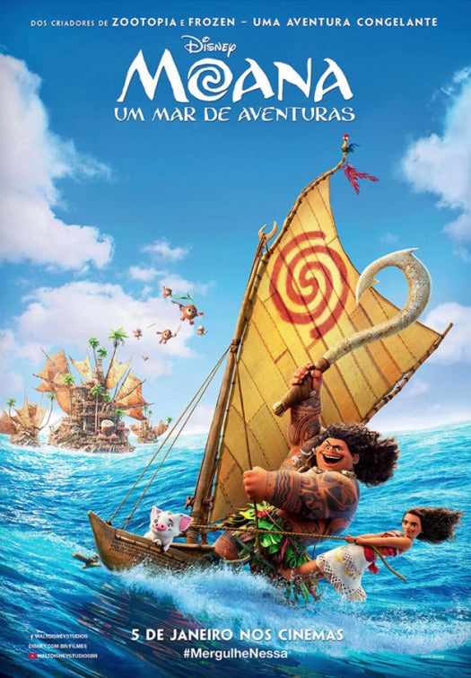 1000 piece jigsaw puzzle for the movie poster: Moana (2016) ver7