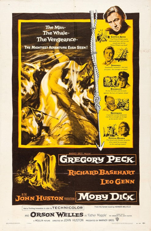 1000 piece jigsaw puzzle for the movie poster: Moby Dick (1956) ver2