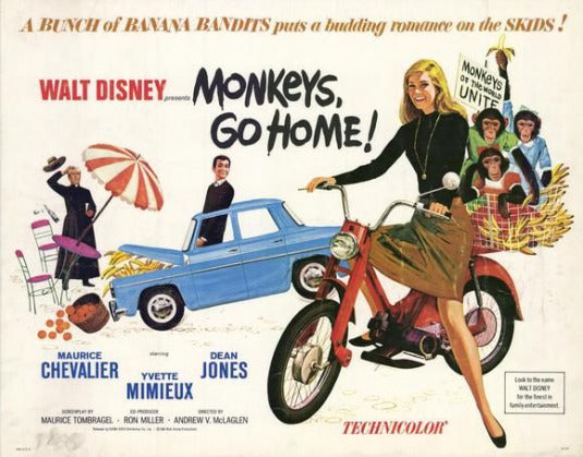 1000 piece jigsaw puzzle for the movie poster: Monkeys, Go Home! (1967) ver2