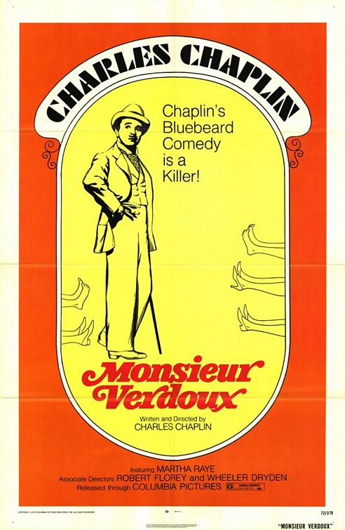 the movie poster: Monsieur Verdoux (1947)