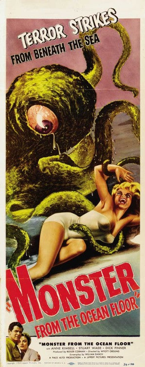 1000 piece jigsaw puzzle for the movie poster: Monster from the Ocean Floor (1954) ver2