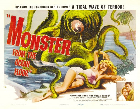 1000 piece jigsaw puzzle for the movie poster: Monster from the Ocean Floor (1954) ver3