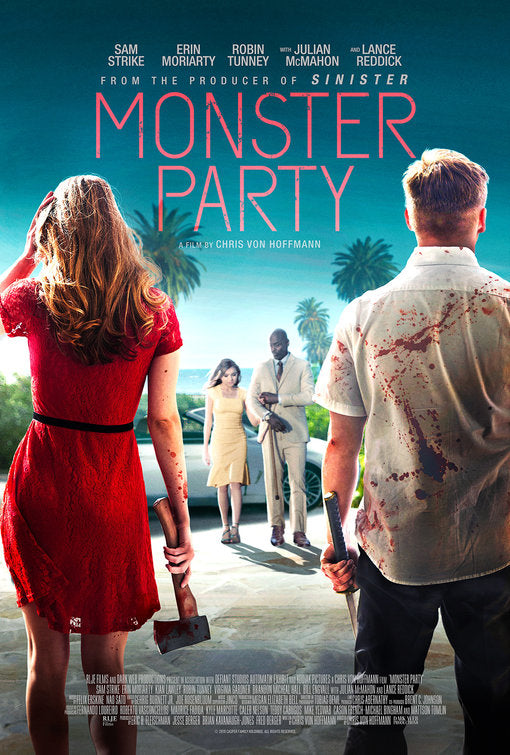 1000 piece jigsaw puzzle for the movie poster: Monster Party (2018)