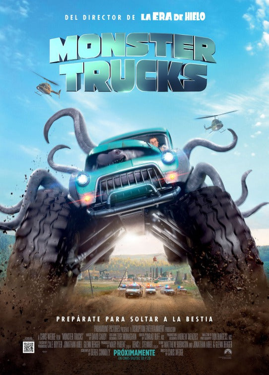 1000 piece jigsaw puzzle for the movie poster: Monster Trucks (2016) ver2