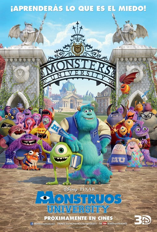 1000 piece jigsaw puzzle for the movie poster: Monsters University (2013) ver13