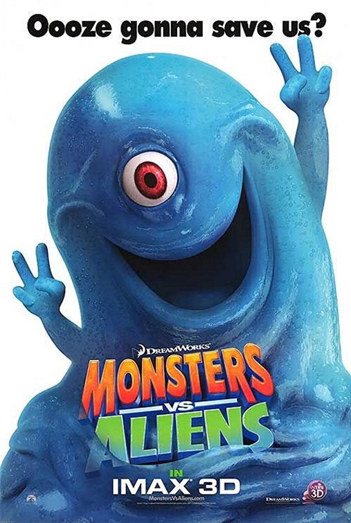 the movie poster: Monsters vs. Aliens (2009) ver2