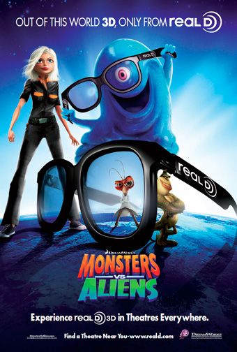 1000 piece jigsaw puzzle for the movie poster: Monsters vs. Aliens (2009) ver20