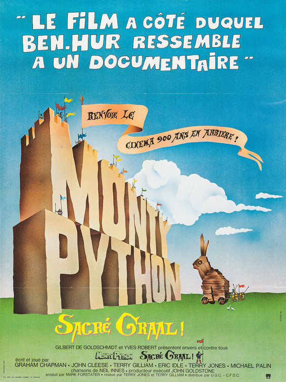the movie poster: Monty Python and the Holy Grail (1975) ver2