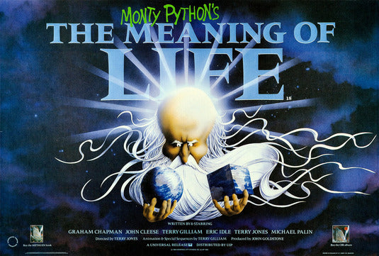 the movie poster: Monty Python's The Meaning of Life (1983) ver2