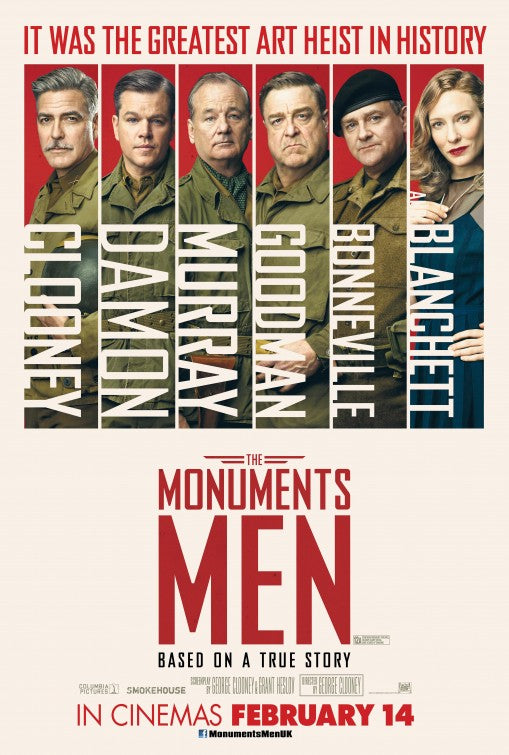 1000 piece jigsaw puzzle for the movie poster: The Monuments Men (2014) ver3