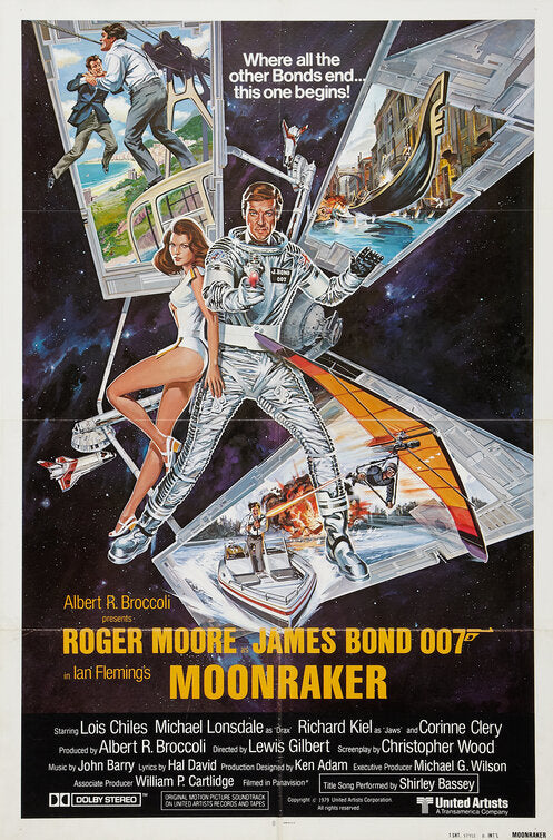 1000 piece jigsaw puzzle for the movie poster: Moonraker (1979) ver5